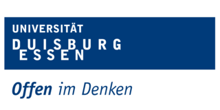 Logo Universität Duisburg-Essen mit Claim: Offen im Denken